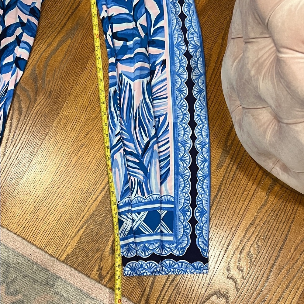 Lilly Pulitzer Blue and Pink Straight Leg Pants, NWOT, M - Picture 5 of 7